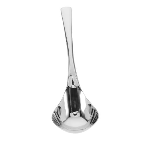 Mikinona Small Ladle Spoon Stainless Steel Sauce Ladle Dishwasher Safe Mirror Polished Finish for Serving Sauces Gravies Soups for Home and Restaurant Use