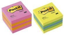 Post-it© Haftnotiz-Wrfel Mini - 51 x 51 mm, Ultrafarben (sortiert)