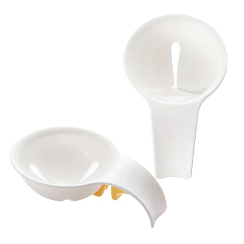 Garneck Long Handle Egg Yolk Separator Kitchen Egg Yolk White Separator Kitchen Baking Tool