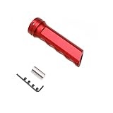 KFALUNTOR Car Handbrake Cover Racing Car Aluminium Hand Brake Sleeve Handbrake Handle Cover JDM(Red NO momo Logo)