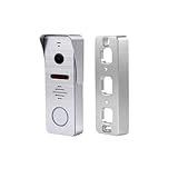 ドアベル 1080Pビデオインターホン屋外パネルIP65防水ナイトビジョンドアベル通話接続モニター160°広角レンズ 長距離ワイヤレス(Sliver 94206)