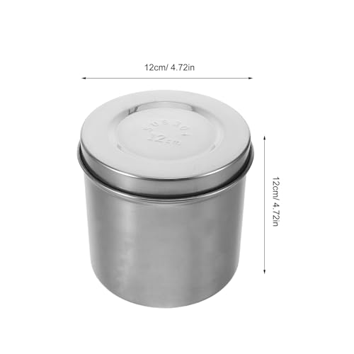 Frasco de acero inoxidable de 12 cm para apósitos en laboratorios 3