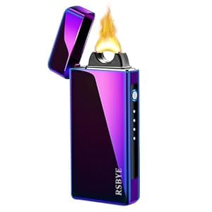 Electric Lighter, Plasma Storm Lighter, Men's Lighters, Personalised with Battery Indicator, Arc Lighters, Festive Gifts (Royal Light Prismatic)
