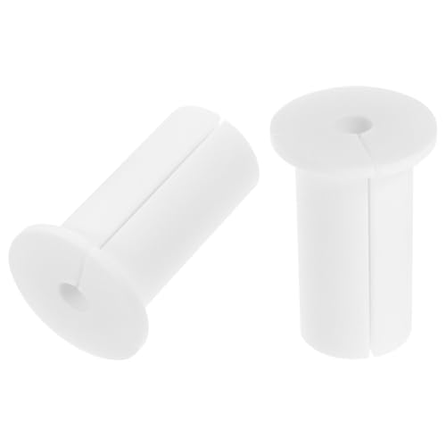 Lurrose Funda Protectora de Silicona para Cables 1 Pulgada Anclajes de Pared Incluidos 2 Piezas Protector de Cable Color Claro para Gestión en Hogar y Oficina