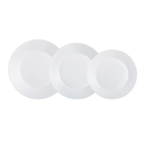 Luminarc Harena Vajilla Opal Apto Microondas Apto Frigorífico Ecológico