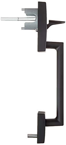 Image of SCHLAGE F60 CEN 622 LAT CEN Century Front Entry Handleset with Latitude Lever, Alloy Steel, Deadbolt Keyed 1 Side, Matte Black (Pack of 4)