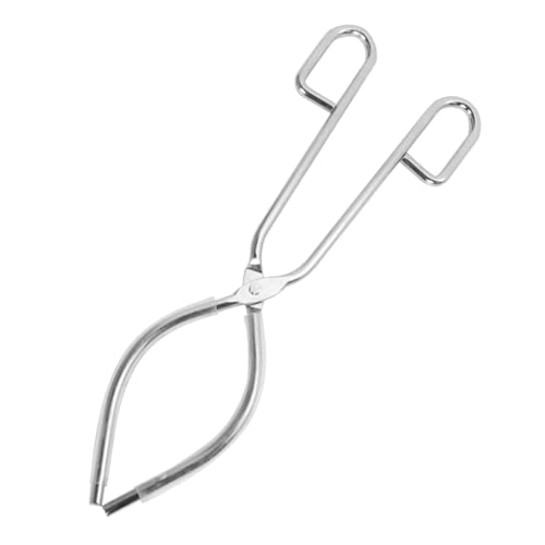 CIYODO Thicken Stainless Steel Crucible Tongs Beaker Clamp Flask Holder Semi-circle Laboratory Tools for