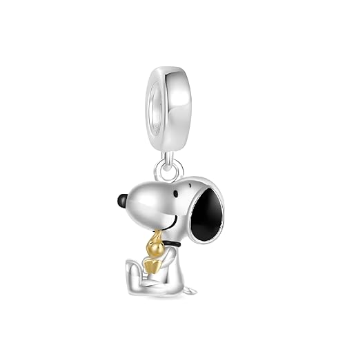 Abalorio de plata 925 de perro animado ideal para regalar en pulseras Biagi