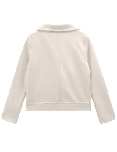 Noomelfish Girls Faux Suede Leather Jackets Kids Motorcycle Bomber Coats Fall Outfits Winter Clothes (5-14 Years)2