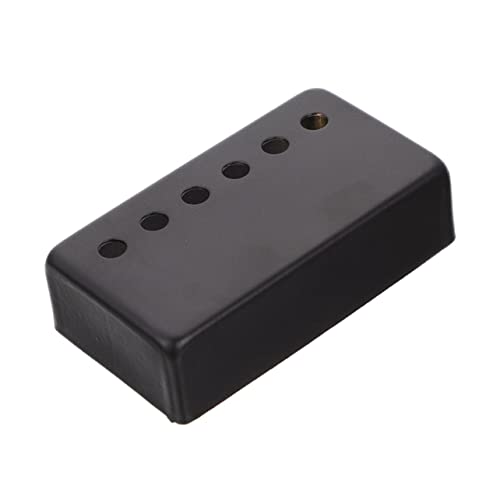 LRXIYODE 銅製エレキギター用ピックアップカバー ブラック 保護カバー 防錆耐久 滑らか表面 ノイズ低減機能付き ギターアクセサリー