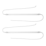 IWOWHERO 2 Stück Keramik Heizrohr 23cm mit Verkabelung Mattiertes Quarz Heizelement für...