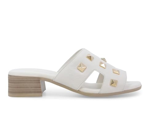 Pantoufles en cuir crème Melluso l'élégance à la maison k56018q
