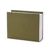 Blue Summit Supplies Extra Capacity Hanging File Folders, 25 Reinforced Hang Folders, Heavy Duty 3 InchExpansion, Designed for Bulky Files and Charts, Letter Size, Standard Green, 25 Pack