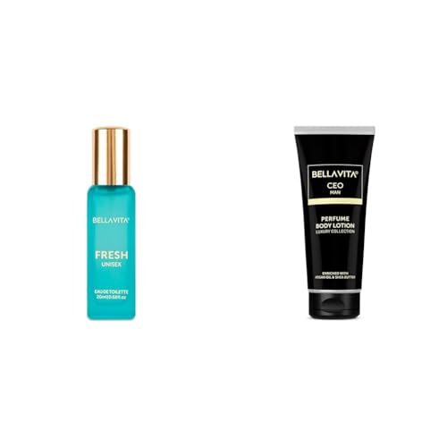 Image of Bella Vita Luxury FRESH Unisex Eau De Toilette Intense CEO Man Body Perfume Lotion for Nourishing Hydrating Soft Supple & Healthy Skin with Argan Oil & Shea Butter 200 Ml