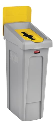Image of Rubbermaid Commercial Products SLIM JIM Recycling Station 1-Stream Bottles /Cans Bin /Can /Kit /Station, 23 GAL, for Kitchens /Classrooms /Offices /Back of House /Higher Education /Commercial Facilities