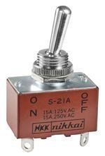 Commutateur à levier bipolaire S21A NKK SWITCHES 2 positions 15A 250V