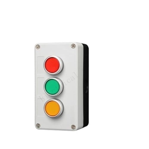 Boîte d'arrêt d'urgence étanche avec bouton trois vitesses