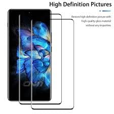 Image of 9H Tempered Glass Screen Protector for Vivo V11 - Anti-Scratch, HD Clear, Bubble Free, White Edge | Pack of 10