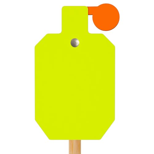 Image of Highwild AR500 Steel Hostage Reactive IDPA Shooting Target 3 /8 inch Thick Armored Steel Torso Targets - Neon Color