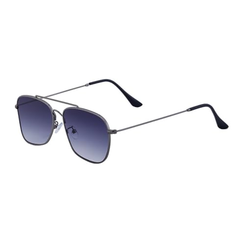 Lunettes de soleil carrées homme punk tendance métal dégradé