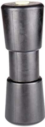 10 Inch Heavy Duty Boat Trailer Roller, Rubber Shaft Keel, Black