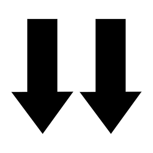 2x Abschlepphaken Pfeil Aufkleber passend für Rally, Viper 4x8 cm, black