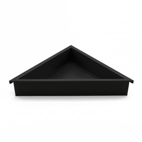 stazuvrt Triangle Toolbox Drawer Organizer Tray - Lip-Mount Corner Bin for Bits, Screws & Small Parts, Fits 0.25 Inch Drawer Edge, Space Saving Shop Storage for Mechanics & DIY (black, Standard size)