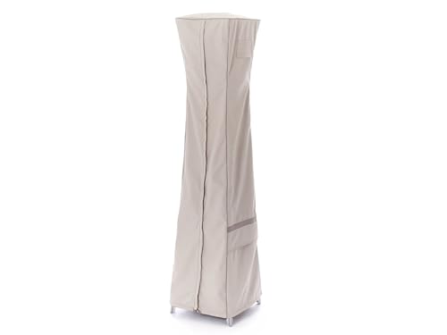 Covermates Square Patio Heater Cover - Premium Polyester, Weather Resistant, Water Resistant Zipper, Grill and Heating, 18W x 87H, Stone