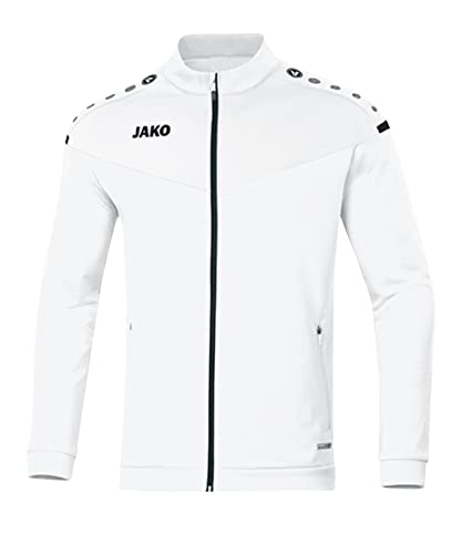 JAKO Herren Polyesterjacke Champ 2.0, Weiß, M