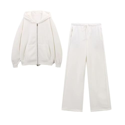 Ensemble sweat à capuche femme et pantalon large idéal pour le voyage et le homewear