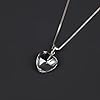 COAI Geschenkideen Damen Kristall Kette mit Herz Anhänger Liebe Anhänger aus Facettiertem Bergkristall Love Heart Necklace #4