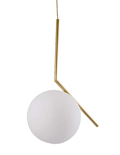 Preisvergleich Produktbild Kronleuchter Möbel Wohnaccessoires Deckenleuchte Nordic Einfache Kreative Ball Restaurant Kupfer Postmodernen Dekoration Schlafzimmer E14 Lichtquelle (Size : A-240MM)