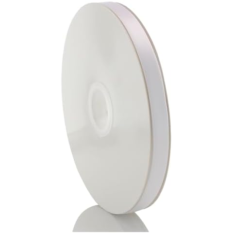 Double Faced White Satin Ribbon 7/8 Inch 100 Yards Roll Cover