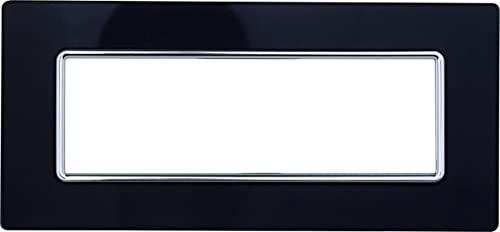 Plaque en verre 6 modules bronze compatible Bticino Matix pour interrupteur - 2