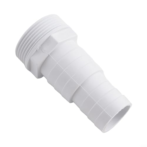 URPIZY Boquilla de manguera de piscina de rosca de 1.5 pulgadas para manguera de vacío de piscina de 32 a 38 mm, conecta el cabezal de vacío, entrada de skimmer (1 unidad)