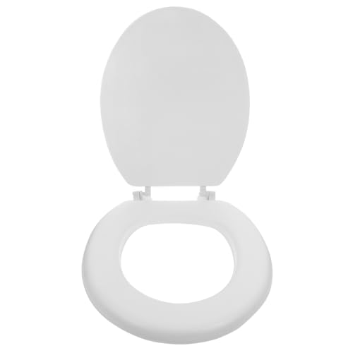 BAZEITFLOW Siège de toilette de rechange souple en mousse épaisse avec durabilité améliorée et design classique - Convient pour la salle de bain