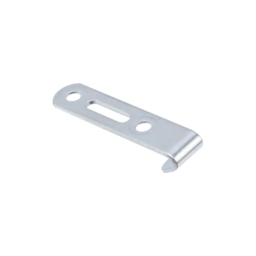 Image of 12pcs 50 lb Heavy Duty Hanger Iron Picture Hanger Wall Mounted Mini J Hook for Hanging Mirror Picture Frames Photos Artwork Wall Decor Keyhole Hangers (Double holes, Silver)