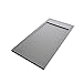 Piatto Doccia 70x140cm Effetto Pietra Grigio Altezza 4,5cm Resina Acrilica Piletta di Scarico Inclusa Mod. Hybris