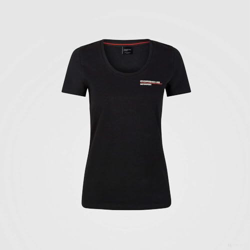Porsche Motorsport - Camiseta para mujer, color negro, XS, Negro