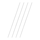 QUARKZMAN 4 Stück 200mm Lange Rundstahl 1,7mm Durchmesser, HSS Stahl Stangen Massiv Metall Stabstahl Runde Metallstange zum Basteln Haus Garten Modellbau Maschinenbau Industrial Werkstatt