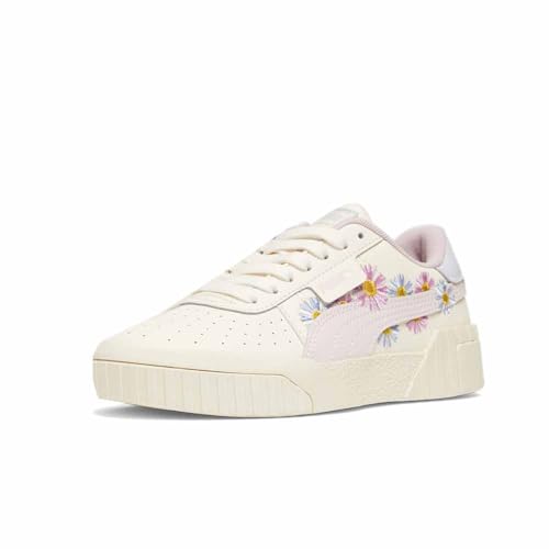 PUMA Kids Girls Cali Embroidered Lace Up Sneakers Shoes Casual - Off White - Size 6 M2