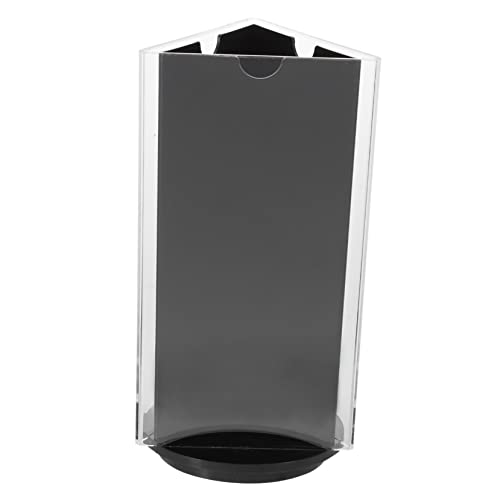 SHOWERORO Desktop Paper Holder Rotating Acrylic Menu Display Stand 360° Rotatable for Restaurant Hotel