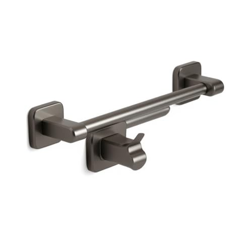 Image of Towel Rack | Hole-Free Wall-Mounted Single Pole Towel Bar | Space Aluminum Construction | Bathroom and Toilet Storage | Spacious Bathroom Wall Mounting | 10kg Load Capacity