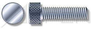 (100pcs) 4-40X1/2 Thumb Screws Knurled No Washer Face Steel