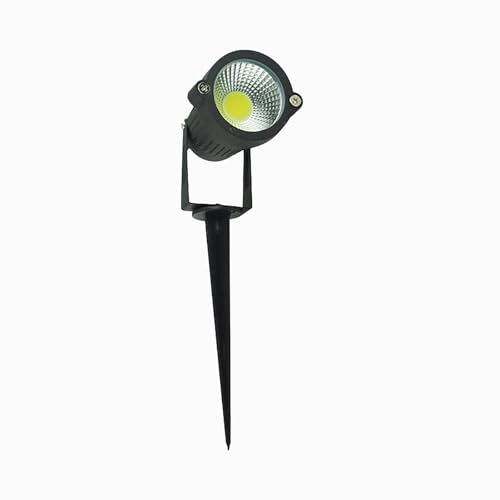 HBBursts Luces De Paisaje For Exteriores, Lámparas De Estaca De Bajo Voltaje De 220 V, Impermeables For Patio, Luz Blanca Cálida De 6500 K, Luz De Bandera For Montar En El Suelo(5W)