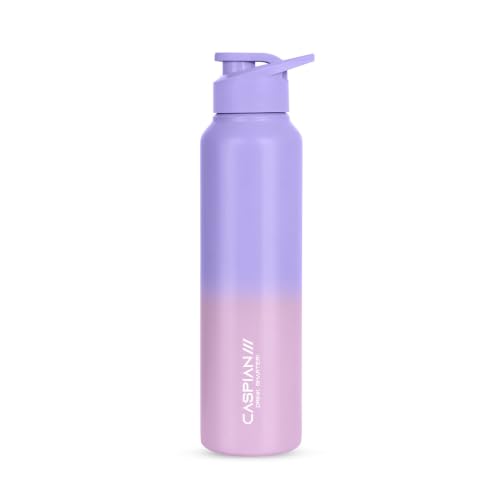 Image of Caspian Hike Stainless Steel Sipper Water Bottle 1 Ltr (Litre) for School, Fridge, Office, Gym, Home-Ideal for Adults, Men, Women, Kids, Boys, Girls-1000ml Leakproof, Rust free, Eco-Friendly, B Gum