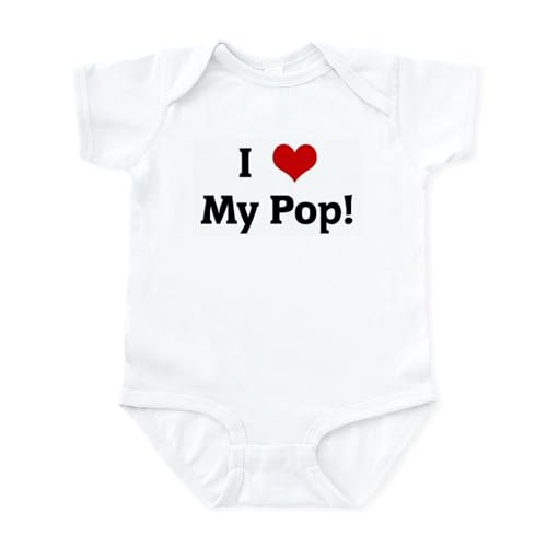 CafePress I Love My Pop! Infant Bodysuit Cute Infant Bodysuit Baby Romper