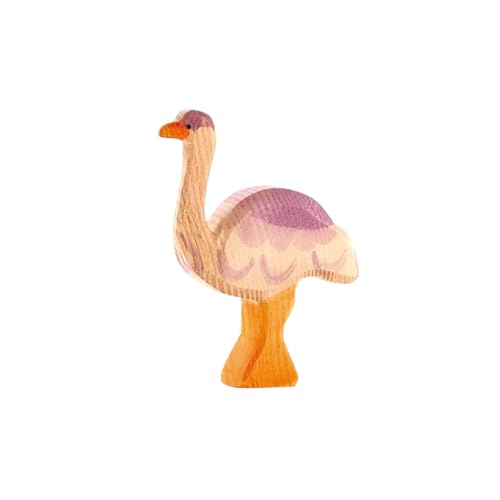 Ostrich Ostheimer jouet d'éveil en bois sain sans plastique pour enfant