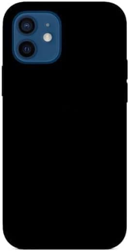 P.N.P Arcane Back Covers for iPhone 12 & iPhone 12 Pro, Liquid Silicone Mobile Phone Cover Wireless Charging Support Candy Case for iPhone 12/12 Pro Cases (Black)