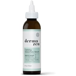 Dermazen Overnight Calming Serum for Flaky, Itchy Scalp & Skin 4oz | Clinically proven, steroid-free leave-on serum. Reduces visible flaking, soothes itch & irritation on dry, reactive skin